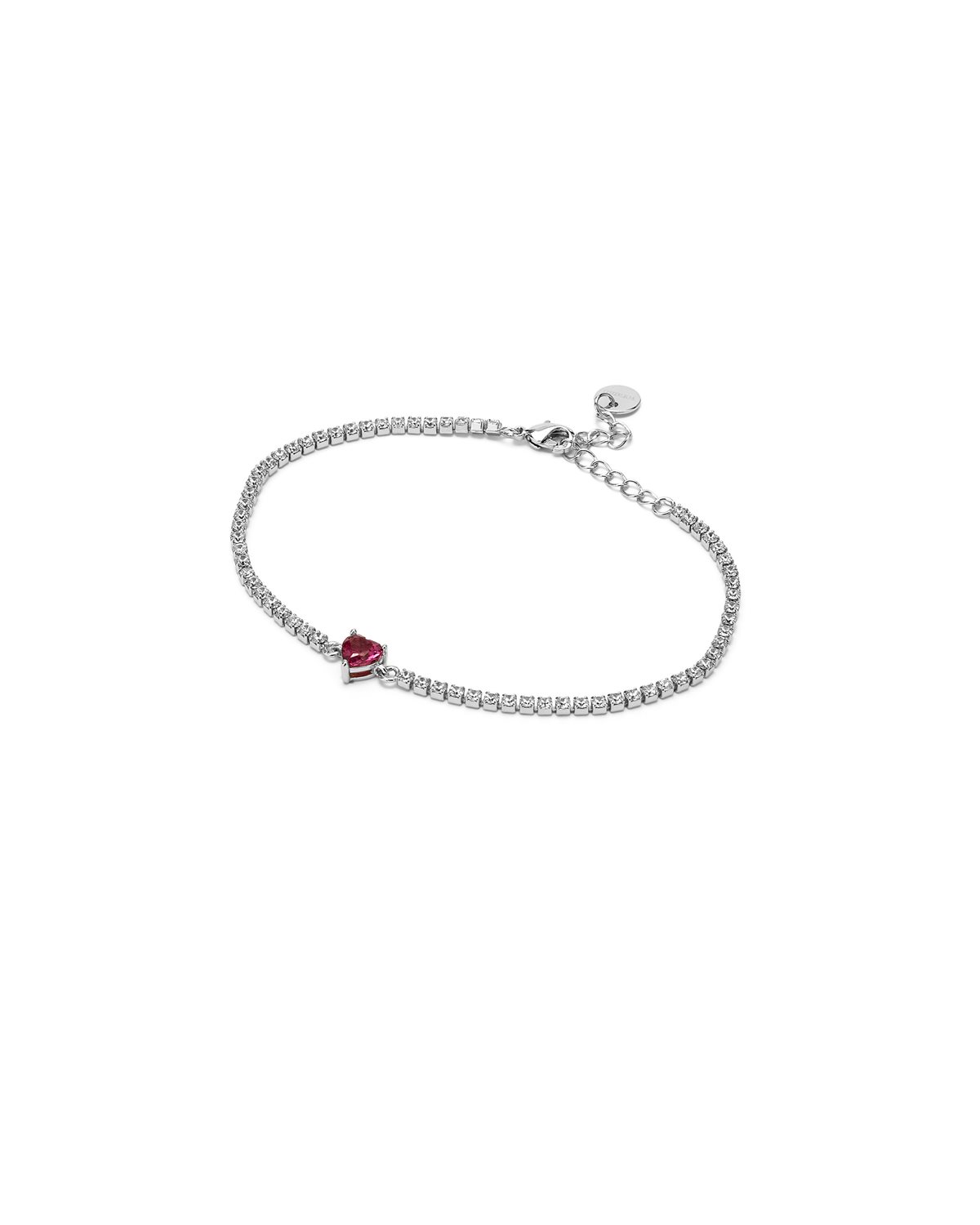Breacciale Tennis Clara Argento Fucsia